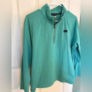 L.L. Bean Aqua Quarter-Zip Sweatshirt